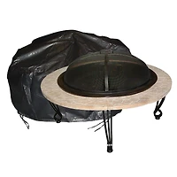 Outdoor Vinyl  Firepit Cover, Round