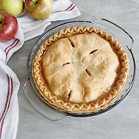 Fire-King 9" Pie Plate with Handles