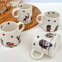 Ensemble de 4 tasses chiens « Paws Café » par BIA