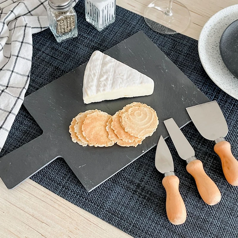 4-Piece Slate Cheese Serving Board