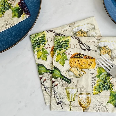Paquet de 20 serviettes de table « Wine »