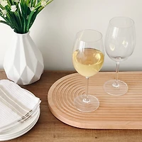 Bohemia Universal White/Red Glasses, Set of 6  – 450ml