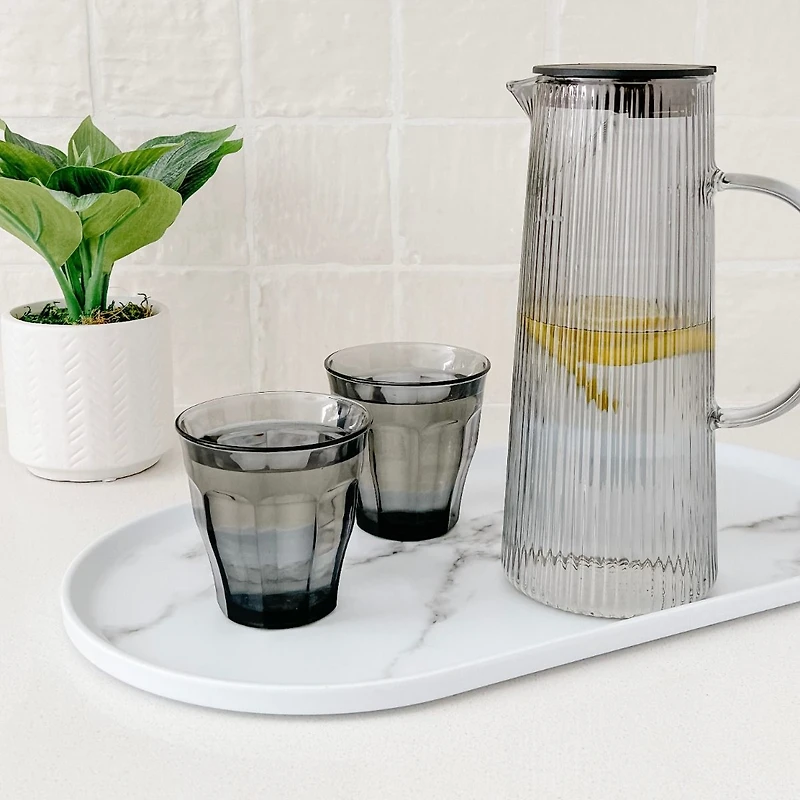 Picardie Set of 4 Grey Tumblers 250ml by Duralex