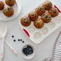 Moule à 12 muffins en silicone Trudeau « Confetti »