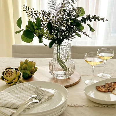 Canyon Clear Glass Flask Vase by Torre & Tagus