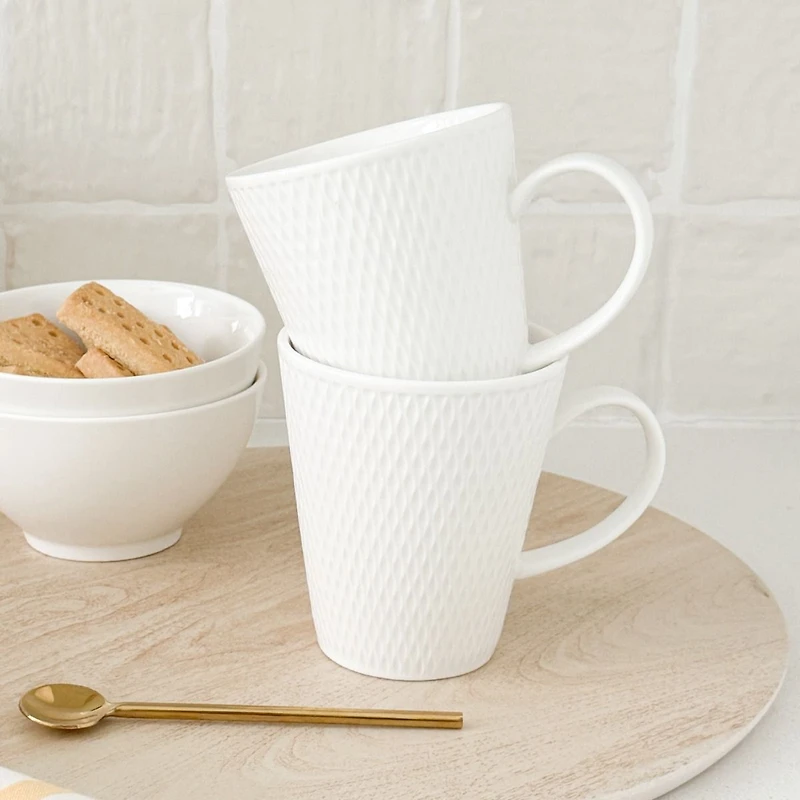 Diamonds Conical Mug by Maxwell & Williams