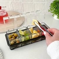 Plateau et casiers pour garnitures de cocktail par Final Touch
