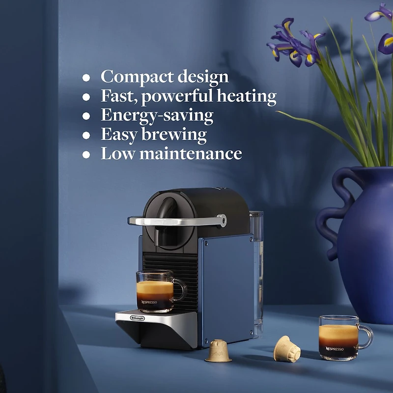 Nespresso Pixie Espresso Machine by De'Longhi - Dark Blue