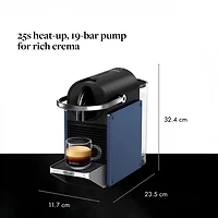 Nespresso Pixie Espresso Machine by De'Longhi - Dark Blue