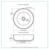 Renly Round Above-Counter Ceramic Basin