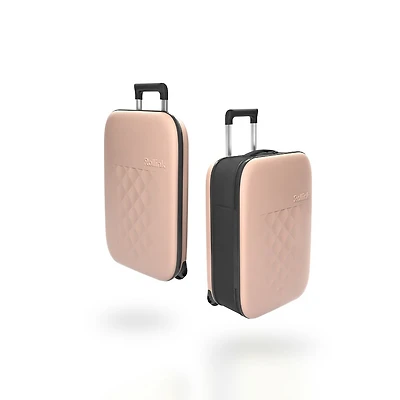Rollink Vega Carry On Luggage, Rose Smoke