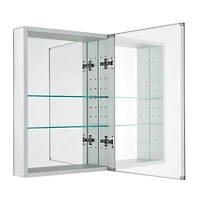Rudolph Aluminium Rectangle Medicine Cabinet with Mirror