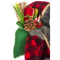 Père Noël dramatique rouge à carreaux buffalo