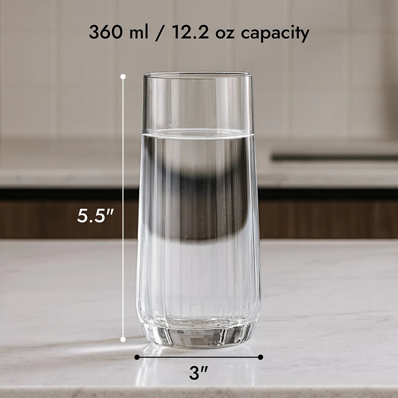 Set of 6 Nova Highball Glasses