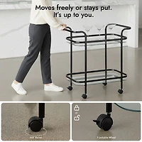 Serena Bar Cart - Black