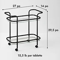 Desserte « Serena » - Noire