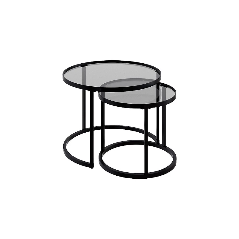 Cavira Glass Top Round Nested Tables