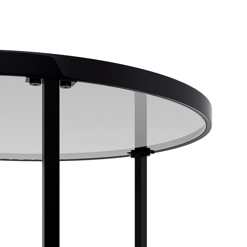 Cavira Glass Top Round Nested Tables