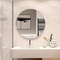 Sherman Stainless Steel Round Medicine Cabinet with Mirror