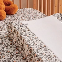 Bees Cotton Change Pad Cover & Crib Fitted Sheet, 2 Pieces