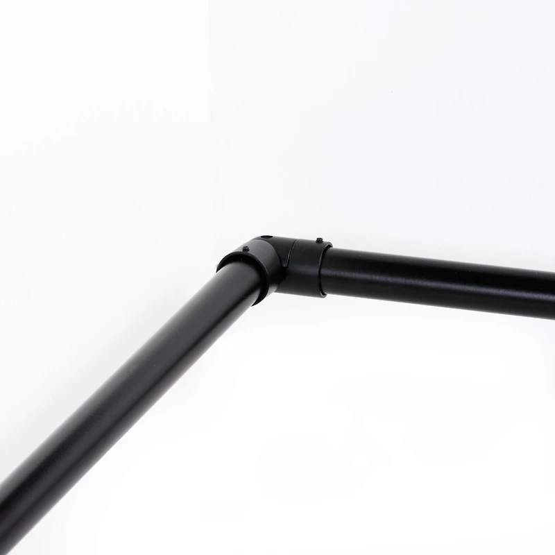 Linea Bay Window Rod - Black