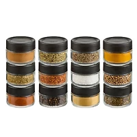 Trudeau Set of 12 Small Stacking Jars