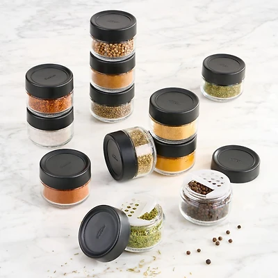 Trudeau Set of 12 Small Stacking Jars