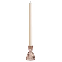 Olivia Transparent Glass Candle Holder by Torre & Tagus - Champage