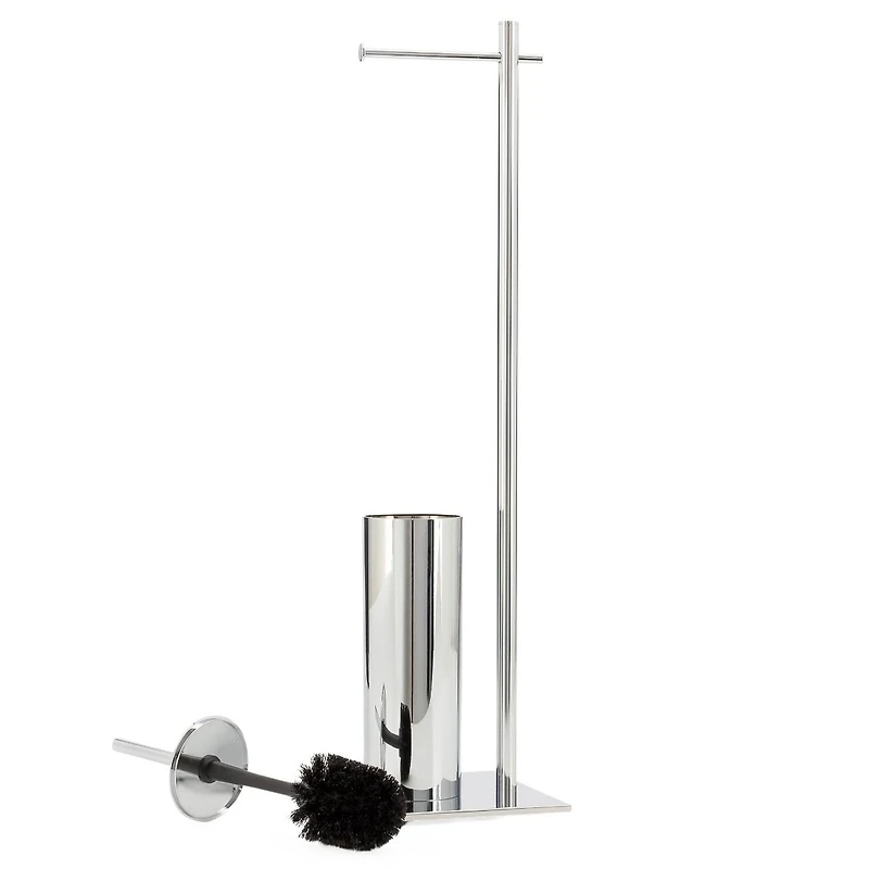 Vero Standing Toilet Paper & Brush Holder by Torre & Tagus