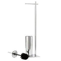 Vero Standing Toilet Paper & Brush Holder by Torre & Tagus