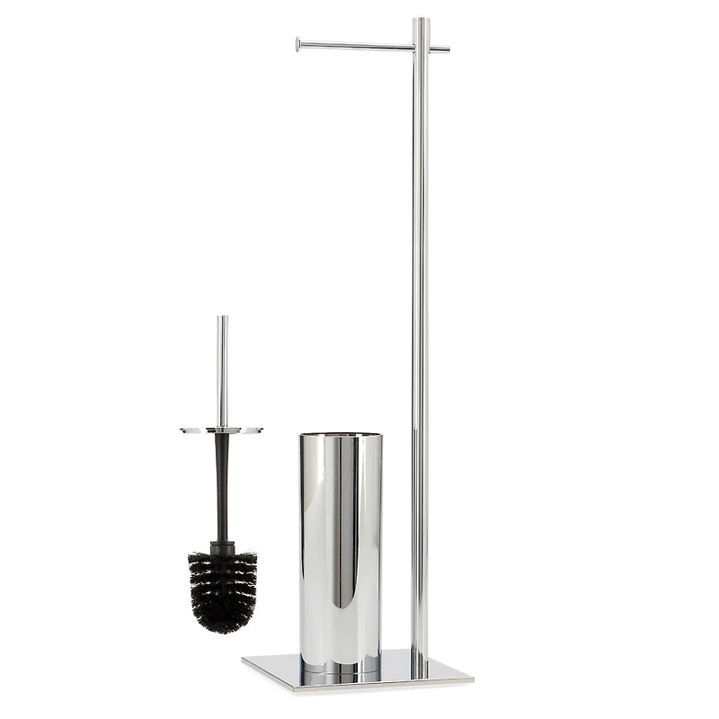 Vero Standing Toilet Paper & Brush Holder by Torre & Tagus