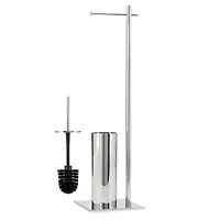 Vero Standing Toilet Paper & Brush Holder by Torre & Tagus