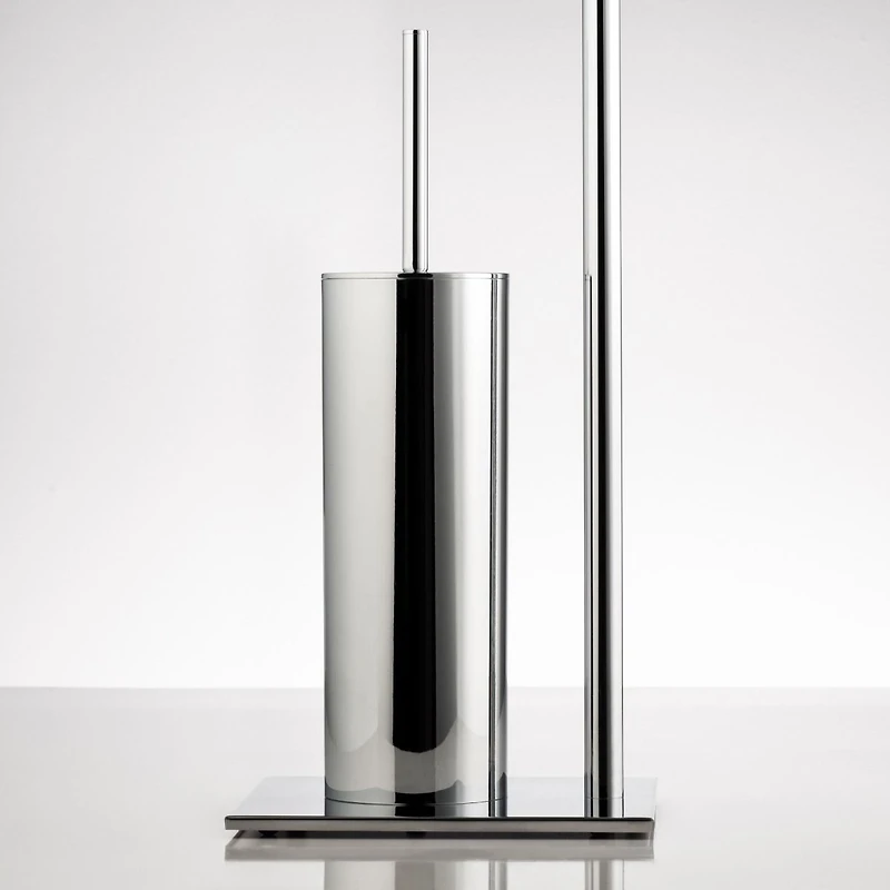Vero Standing Toilet Paper & Brush Holder by Torre & Tagus