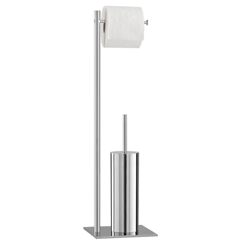 Vero Standing Toilet Paper & Brush Holder by Torre & Tagus