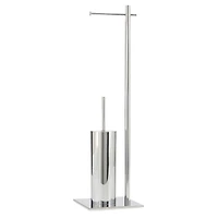 Vero Standing Toilet Paper & Brush Holder by Torre & Tagus