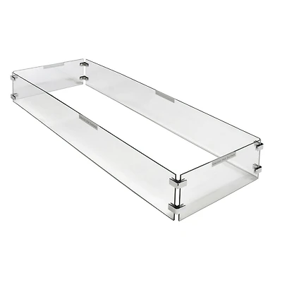 Fire Table Wind Guard - Rectangular
