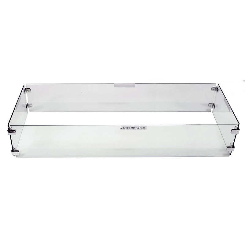 Fire Table Wind Guard - Rectangular