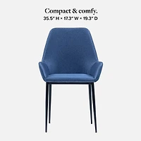 Windsor Set of 2 Accent Chairs - Denim