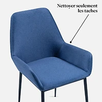 Windsor Ensemble 2 chaises d'appoint - Denim