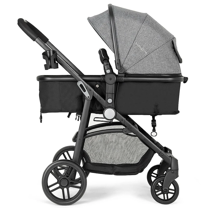 2 1 Foldable Pushchair Newborn Infant Baby Stroller