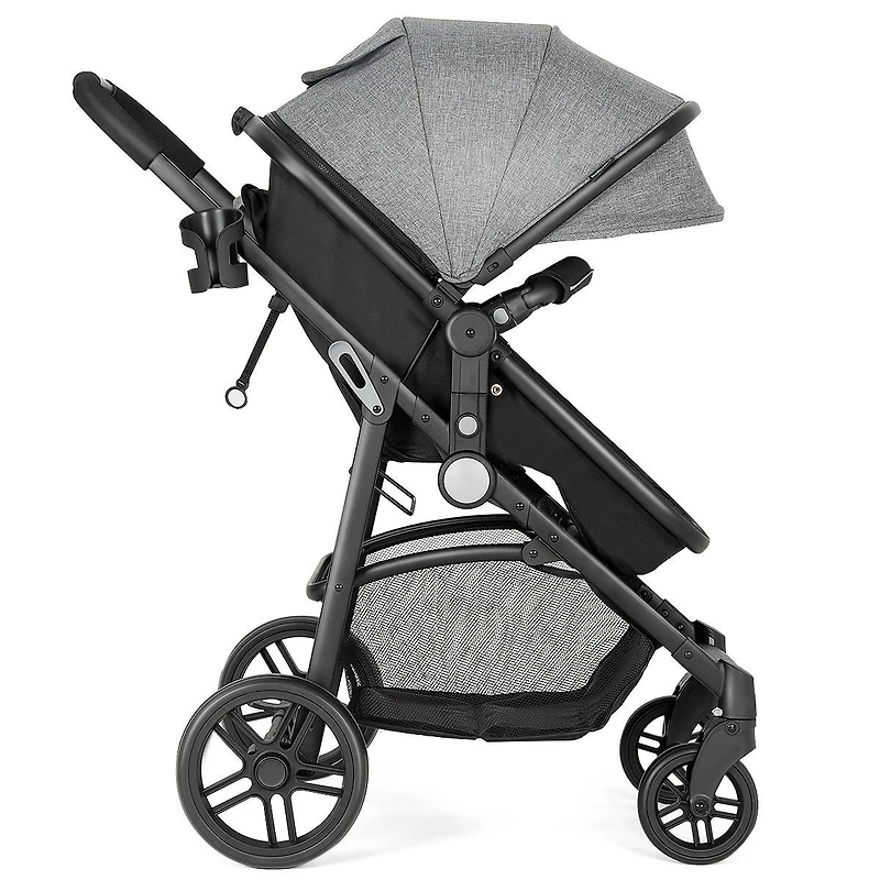 2 1 Foldable Pushchair Newborn Infant Baby Stroller