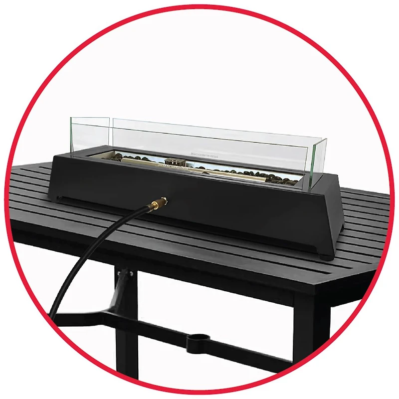 Sunbeam Bolt Foyer de table en acier