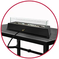 Sunbeam Bolt Foyer de table en acier