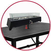 Sunbeam Bolt Foyer de table en acier