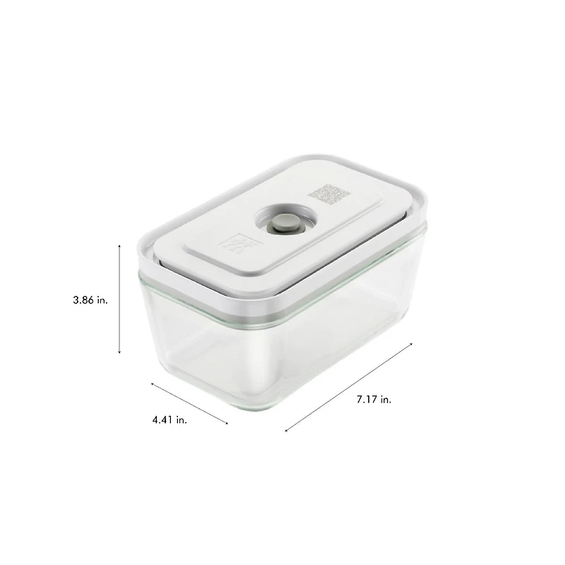 ZWILLING FRESH & SAVE Vacuum Box Medium 900ml Borosilicate Glass Container