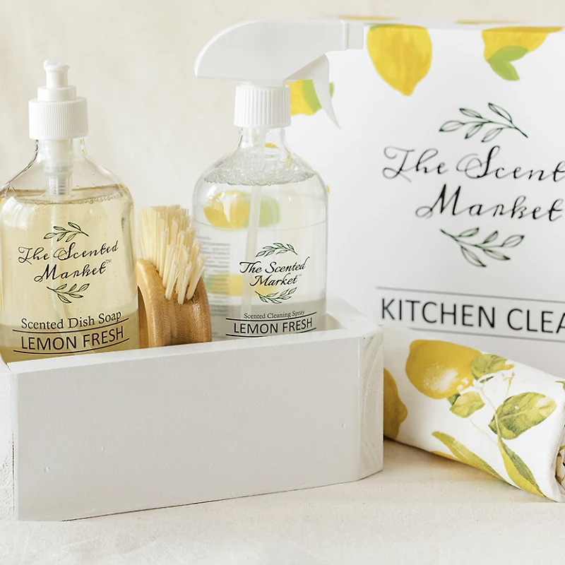 The Scented Market Kitchen Clean Box, 5 Pieces - Fresh Lemon