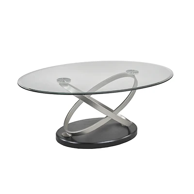 Kona Coffee Table - Silver/Black