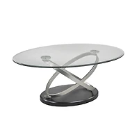 Kona Coffee Table - Silver/Black