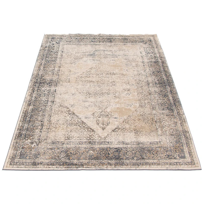 Raina Dark Grey, Ivory Rug