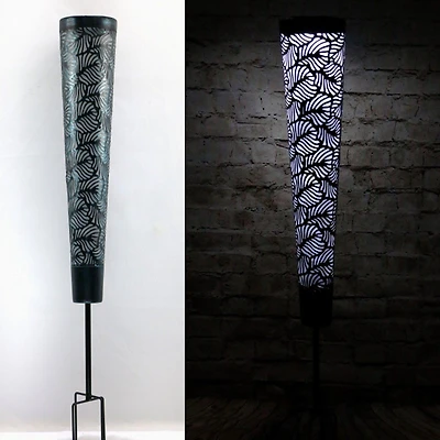 Leaf Pattern Solar Shadow Caster      Black